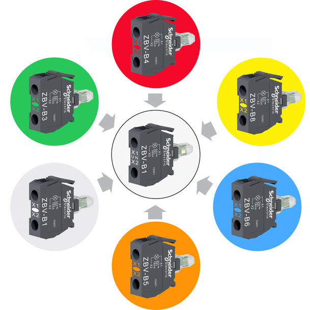 Schneider Electric presenta il nuovo LED universale per la pulsanteria Harmony XB4/XB5